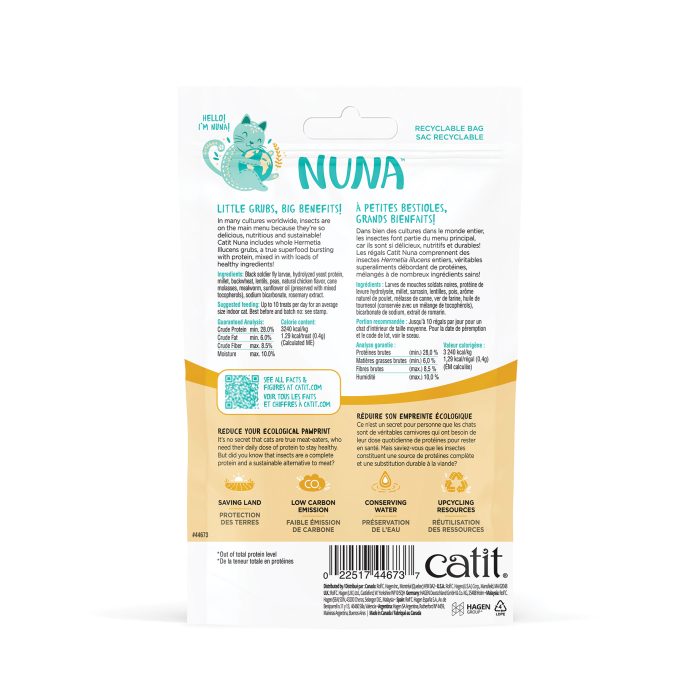 Régals Catit Nuna – Mélange d’insectes, 60 g – Image 2