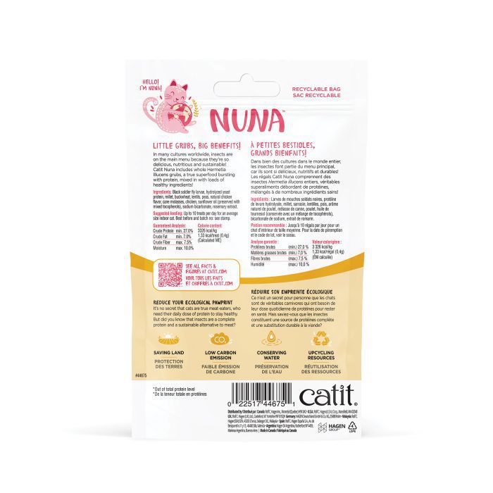 Régals Catit Nuna – Protéines d’insectes & Poulet, 60 g – Image 2