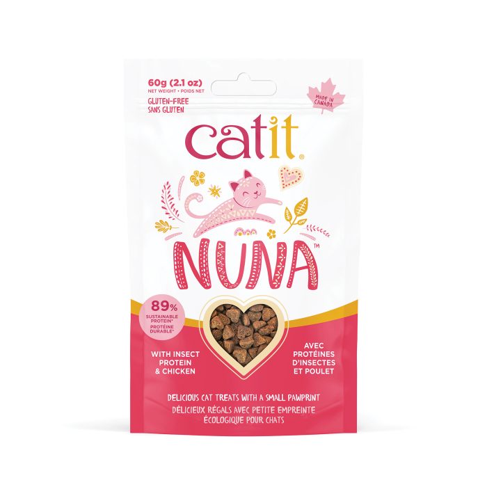 Régals Catit Nuna – Protéines d’insectes & Poulet, 60 g