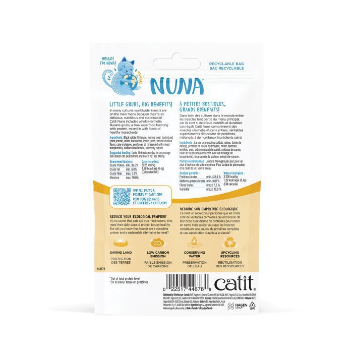 Régals Catit Nuna – Protéines d’insectes & Hareng, 60 g – Image 2