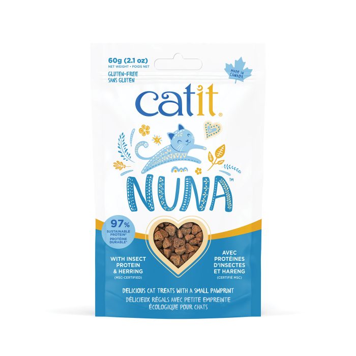 Régals Catit Nuna – Protéines d’insectes & Hareng, 60 g