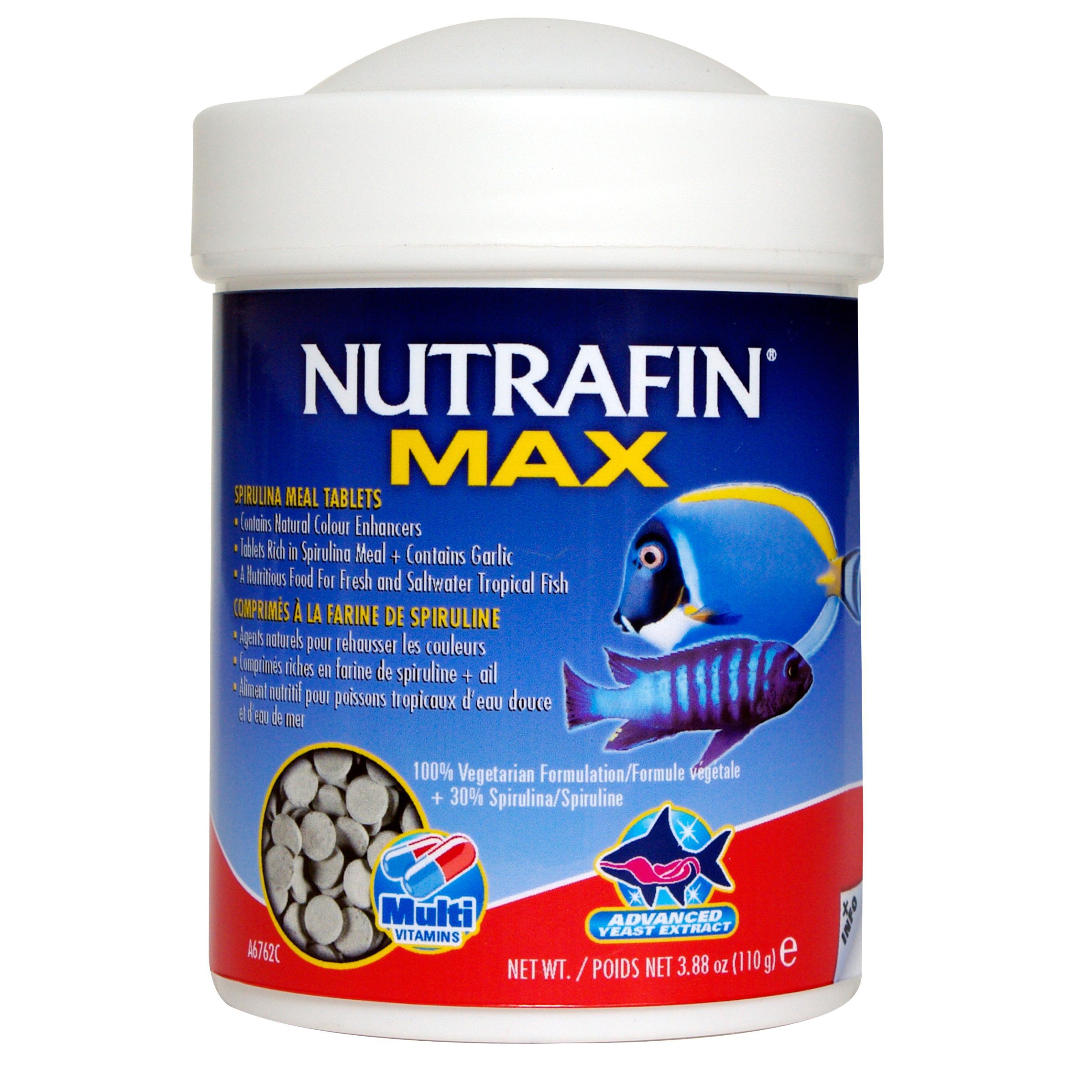 Comprimés Nutrafin Max à la farine de spiruline, 110 g (3,88 oz)