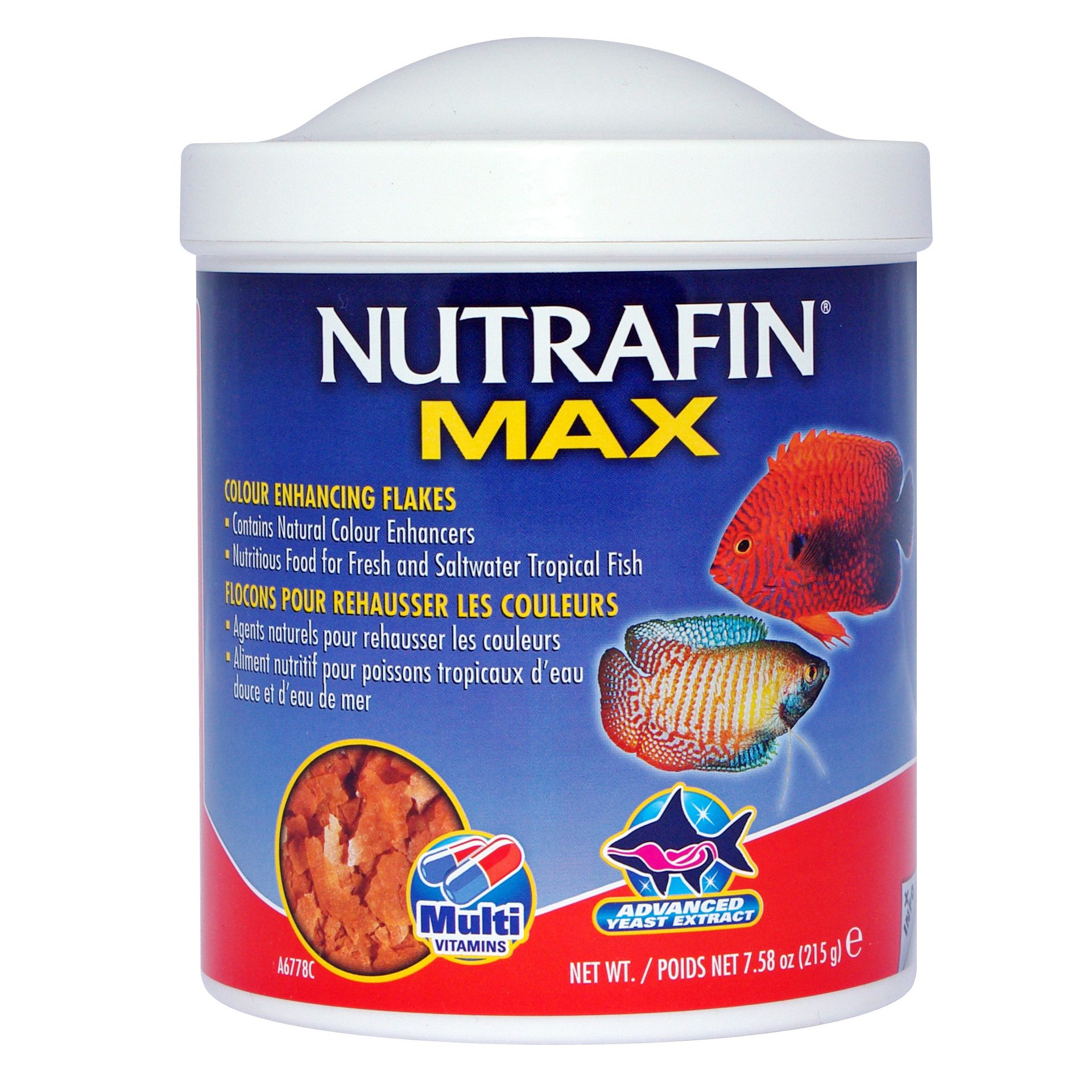 Nutrafin Max Colour Enhancing Flakes, 215 g (6.77 oz)