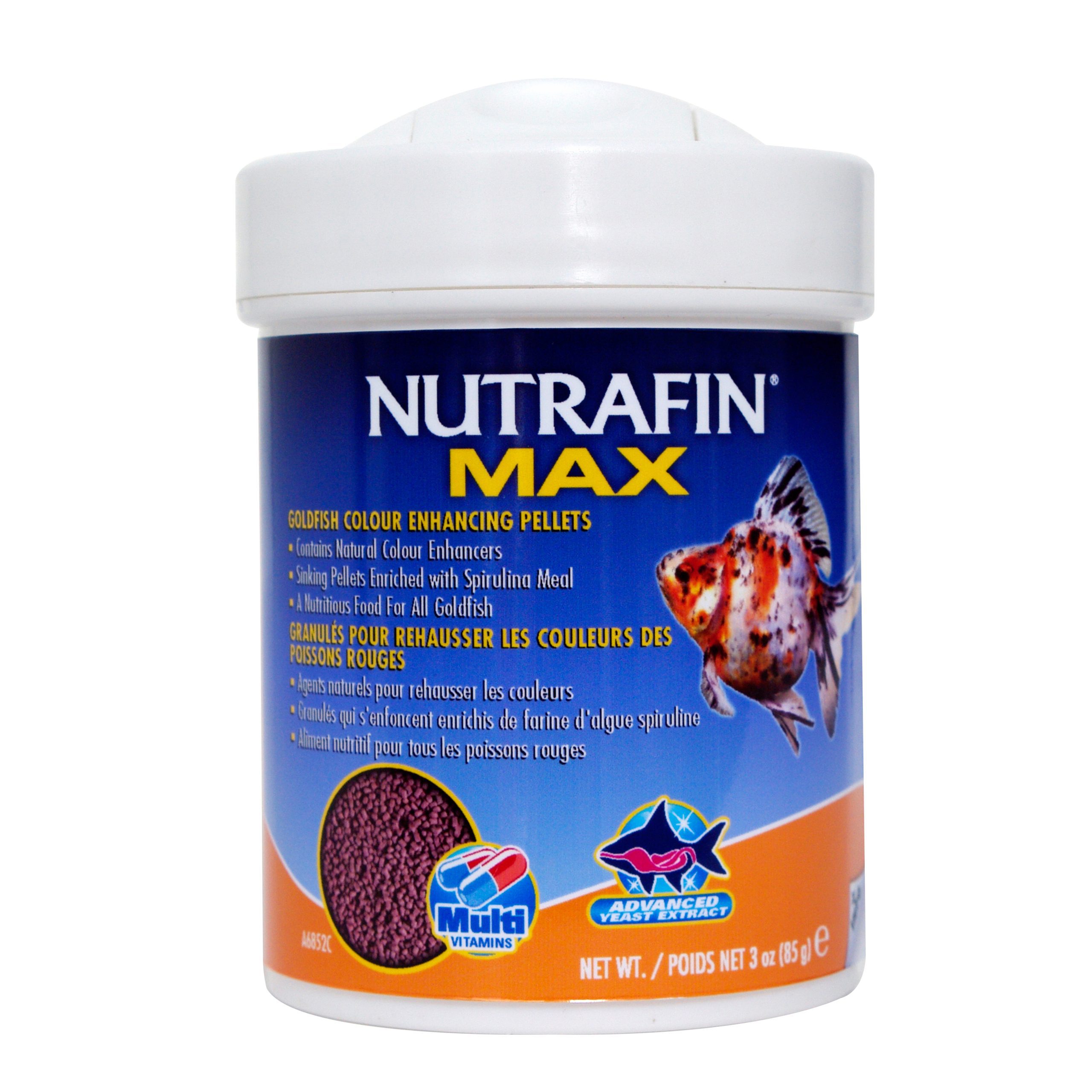 Granulés Nutrafin Max pour rehausser les couleurs des poissons rouges, 85 g (3 oz)