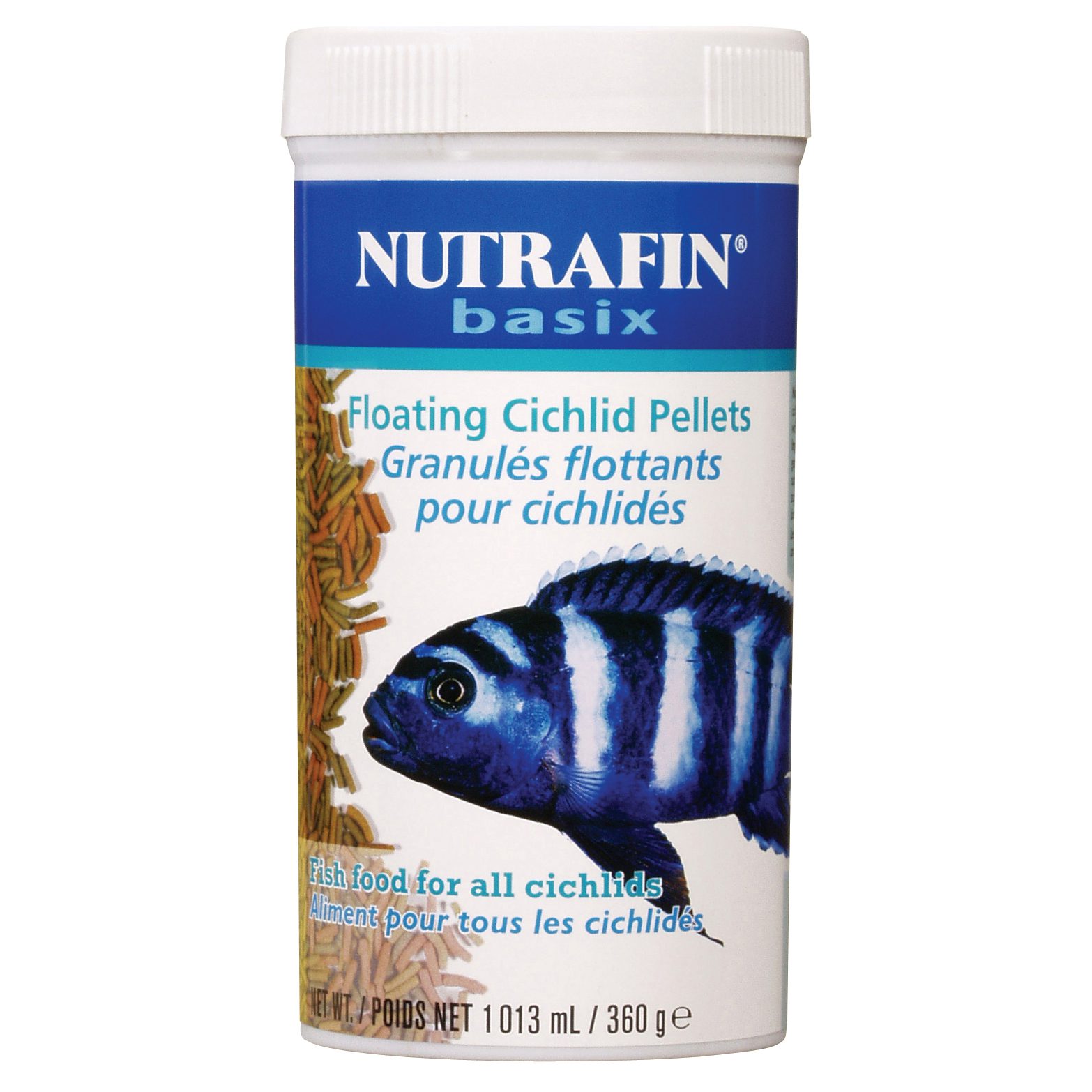 Granulés flottants Nutrafin basix pour cichlidés, 360 g (12,7 oz)