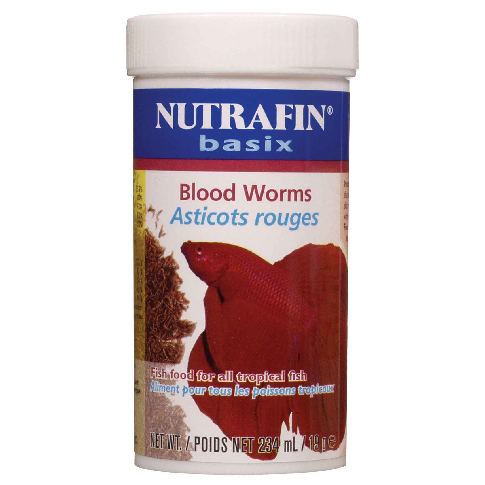 Asticots rouges lyophilisés Nutrafin basix, 19 g (0,7 oz)