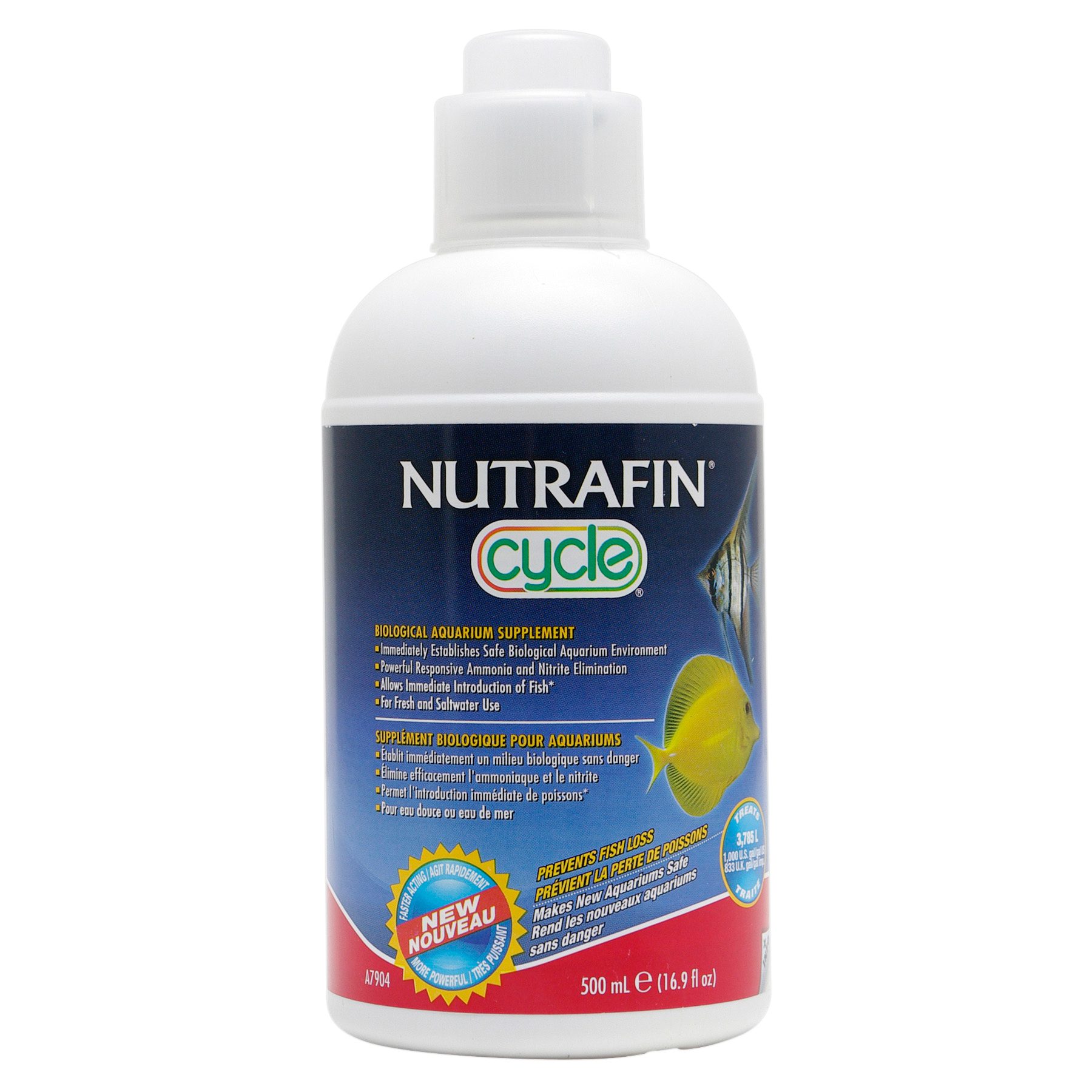 Supplément biologique Cycle Nutrafin pour aquariums, 500 ml (16,9 oz liq.)